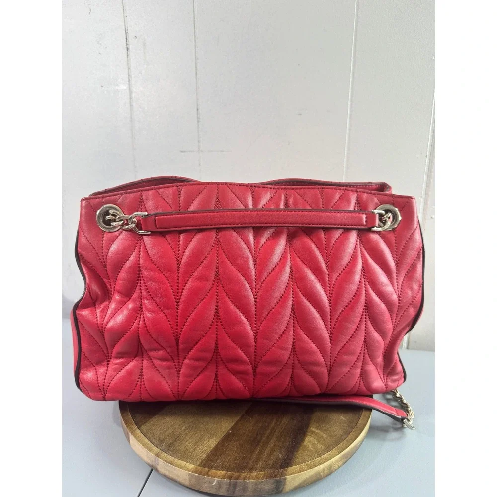 Kate Spade Shoulder Bag Women Medium Red Good Quilted Leather Briar Lane Emelyn